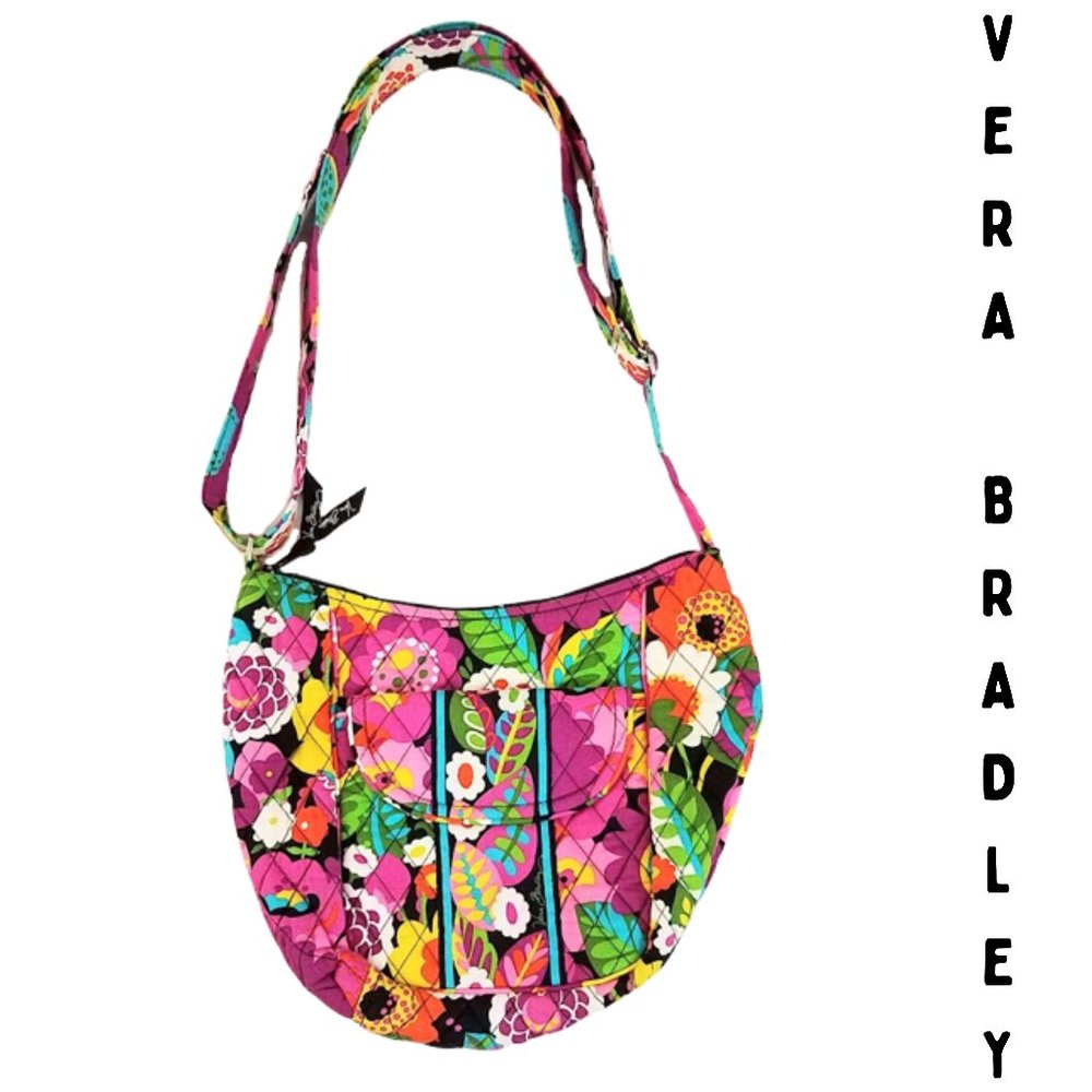 VERA BRADLEY Va Va Bloom Floral Crossbody Bag - Retired - Adjustable Strap